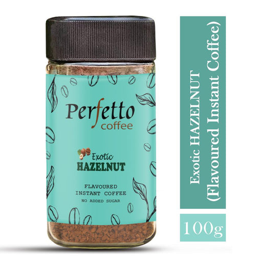 PERFETTO HAZELNUT FLAVOURED INSTANT COFFEE 100G JAR - Local Option