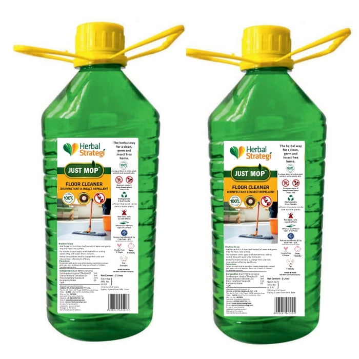 Herbal Disinfectant, Floor cleaner & Insect Repellent (Pack of 2 x 2 Litres)