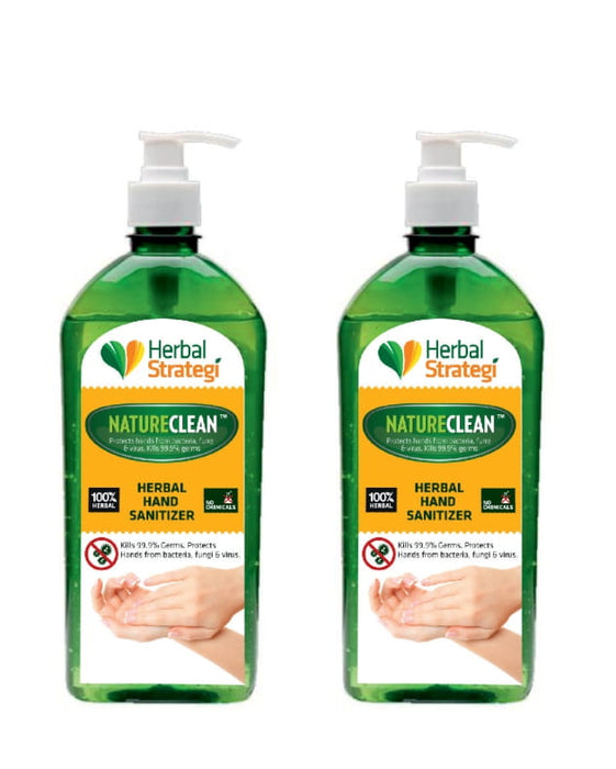 Herbal Hand Sanitizer(Pack of 2 x 500 ml)