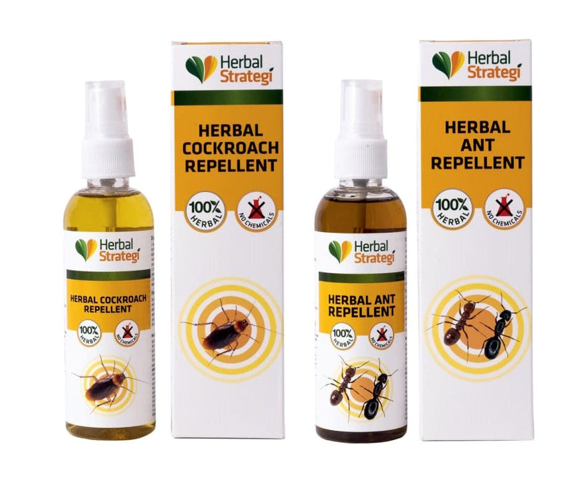 Herbal Cockroach Repellent & Ant Repellent (Pack of 2 - 100 ml  Each)