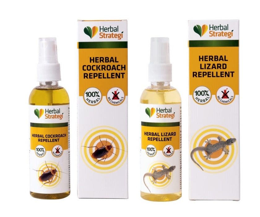 Herbal Lizard Repellent & Cockroach repellent (Pack of 2 - 100 ml Each)