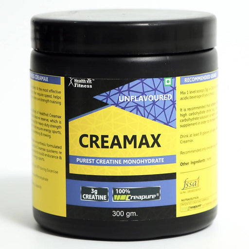 Healthvit Fitness Creamax CREAPURE German Made Purest Creatine Monohydrate Powder - 300 Grams (Unflavored) - Local Option