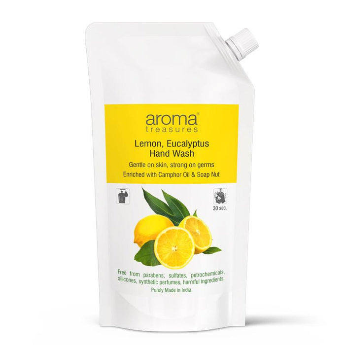 Aroma Treasures Lemon Eucalyptus hand wash - 750ml Refill Pack - Local Option