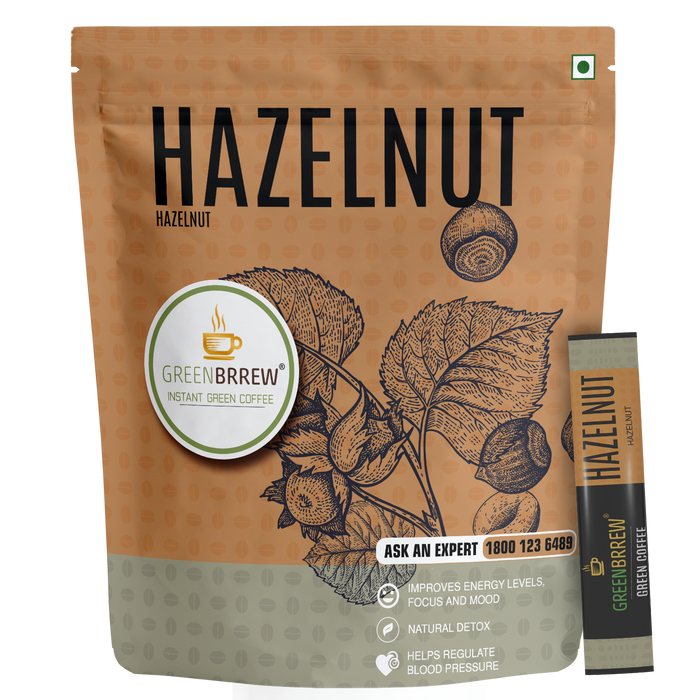 Instant Green Coffee (Hazelnut, 20 Sachets)