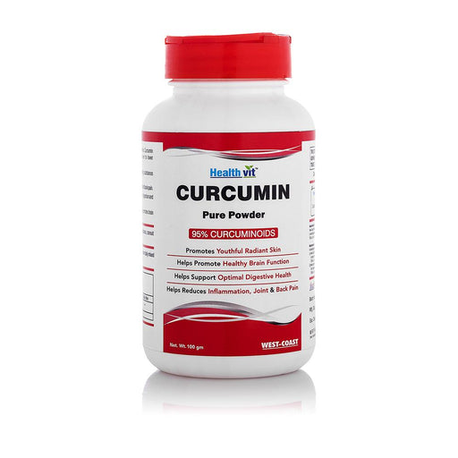 Healthvit Curcumin 500mg (95% Curcuminoids) Pure Powder 100g - Local Option