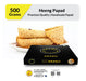 Zaaika Heeng Papad Premium Taste Indian Crispy Papad - 500 gm - Local Option