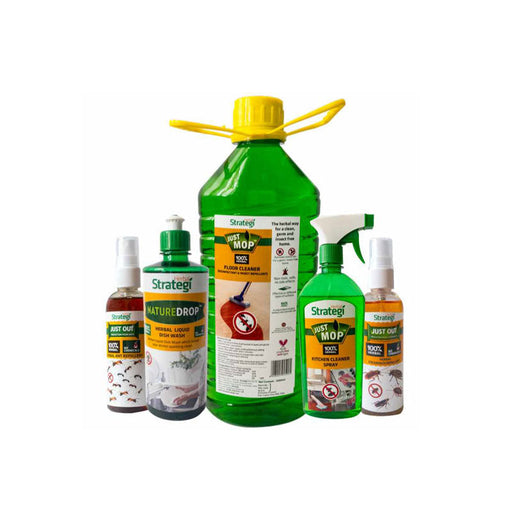 Natural Kitchen Cleaner & Repellents (Pack of 5) - Herbal Strategi