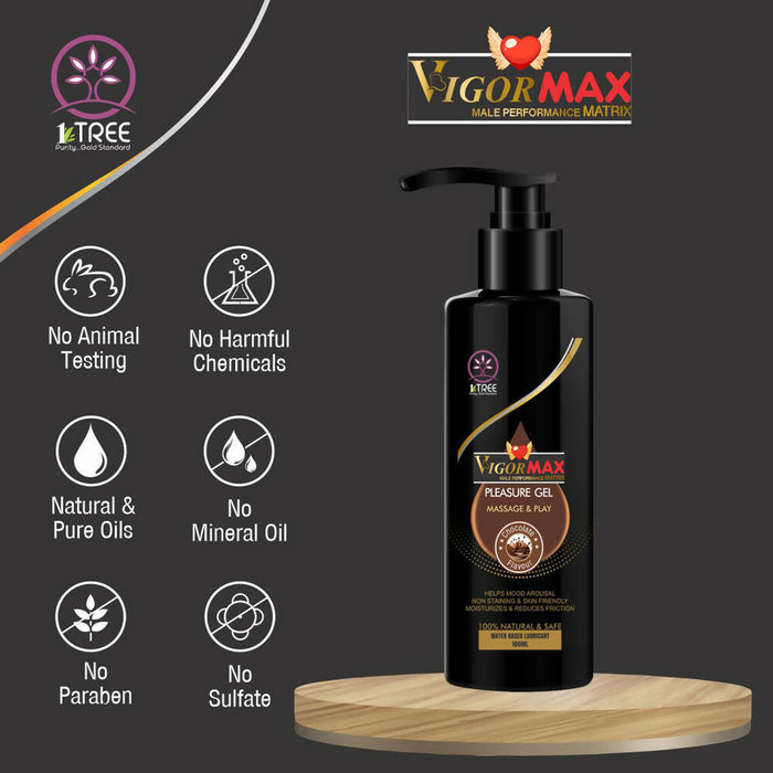 1 Tree Vigormax Delay Spray + Male Performance Sachets + Lubricant Gel for Men - Increase Man Power & Stamina (Pack of 3)
