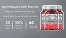 DM ElixirCare Multivitamin with Omega 3 Fish Oil 1000mg with 30 Ingredients for Immunity, Energy, Bone & Joint Health - 120 Softgel Capsules - Local Option