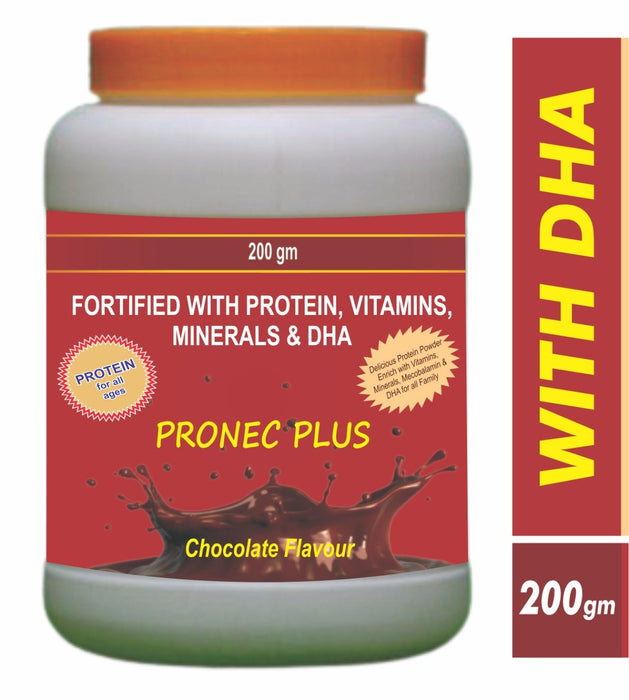PRONEC PLUS | Clean Soy Protein | Plant Protein | Weight Management, Hormonal Balance and Better Metabolism, Skin and Hair fortified with Multivitamins, Amino Acids and DHA - Pack of 2 - 400 
