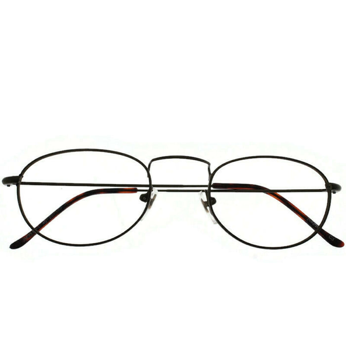 Generic affable|zero power or with power|hardcoat coating|reading eyeglass fullrim metal round eyeglass for men & women (Unisex) with near vision lenses|small|sku:-RD_261 +3.50