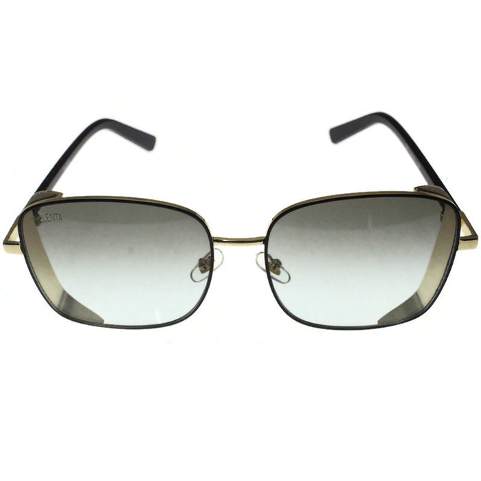 Generic affable women over sized square shape sunglasses by jazz inc, frame color gold and lens color grey (LWF218)
