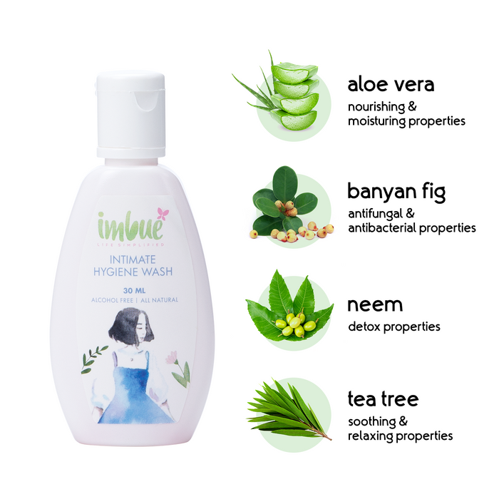 Imbue Natural Intimate Hygiene Mini Wash- Pack of 2