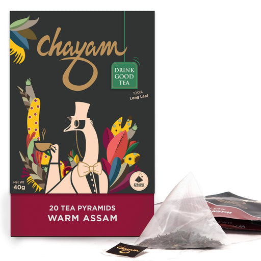 CHAYAM Warm Assam Black Tea (20 Pyramid Tea Bags) - Local Option