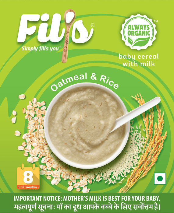 Fil's Organic Baby Cereal With Oatmeal & Rice - Local Option
