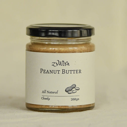 Zvatra Chunky Peanut Butter - Sweetened - 200g - Local Option