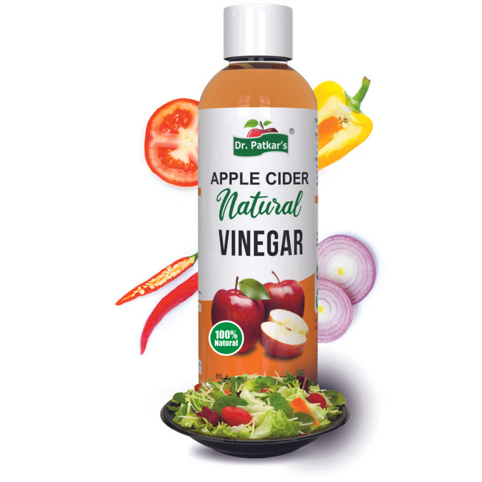 Dr Patkar’s Apple Cider Vinegar 100% Natural Filtered | 5 % Acidity | Immunity Booster| Suitable For Weight-loss | Best For Cooking and Salad Dressing 200 ml