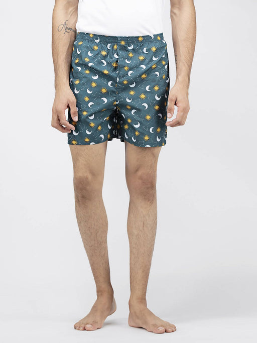 Whats Down Green Galaxy Boxers - Local Option