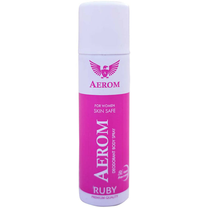 Aerom Ruby and Pulse Deodorant Body Spray For Men and Women, 300 ml (Pack of 2)