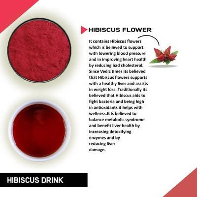 Hibiscus Powder - Helps with Cholesterol, Weight Loss & Blood Pressure