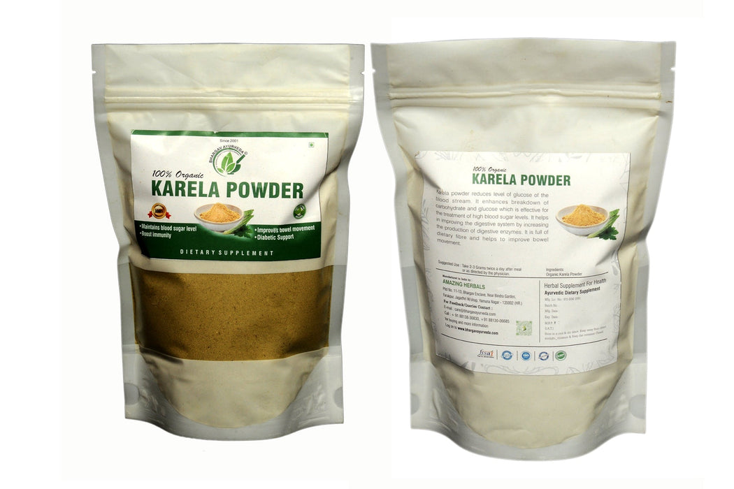 Dr. Bhargav's Karela Powder 100 % pure & Organic | Maintains blood sugar level | 100 gms