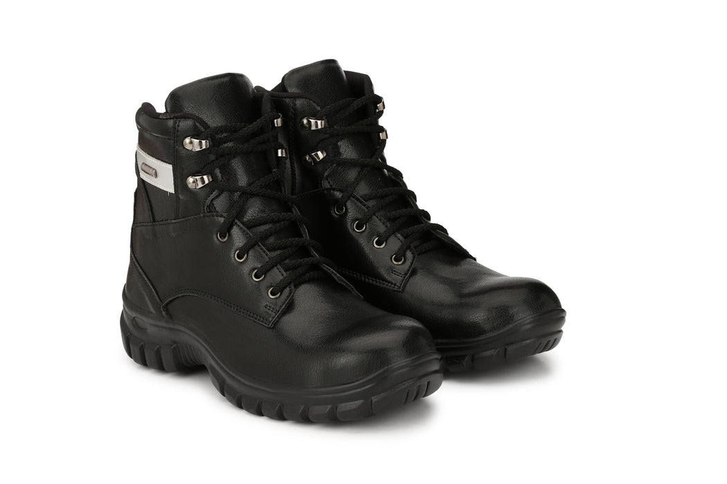 Kavacha High Ankle Black Safety Shoes