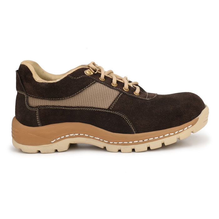 KAVACHA Mens Brown Safety Shoes-6 UK/India (40 EU) (KV-S44-06)