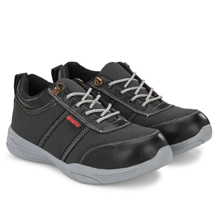 Kavacha Pure Leather and mesh Steel Toe Safety Shoe, S93