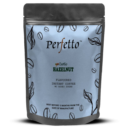 Perfetto Hazelnut Flavoured Instant Coffee 50g Pouch - Local Option