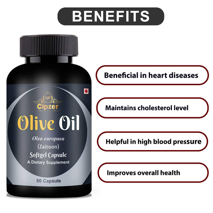 CIPZER Olive Oil Softgel Capsule Beneficial in heart diseases