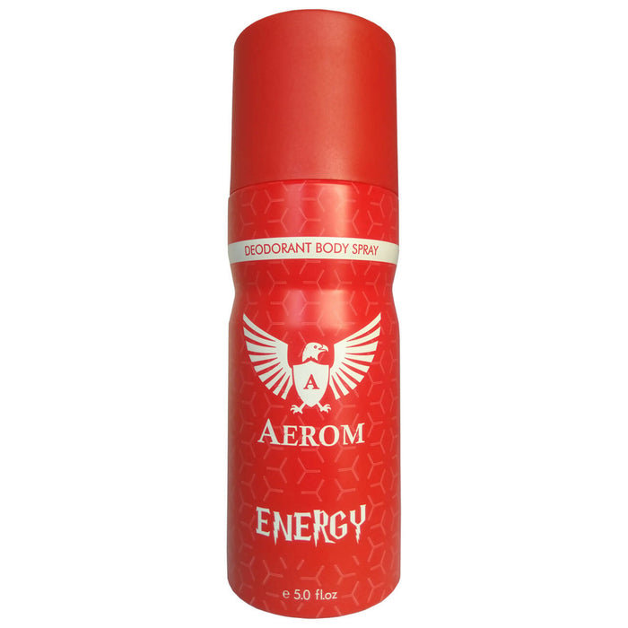 Aerom Energy and Energy Deodorant Body Spray For Men, 300 ml (Pack of 2)