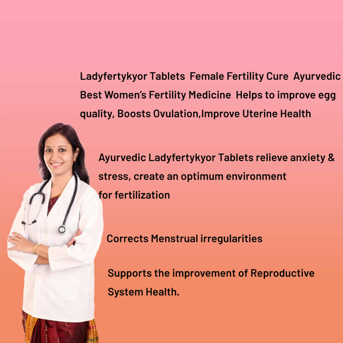 Ladyfertykyor Tablets | Best Women’s Fertility, boosts ovulation, improve uterine health, relieve anxiety & stress | Xovak Pharmtech…" " "