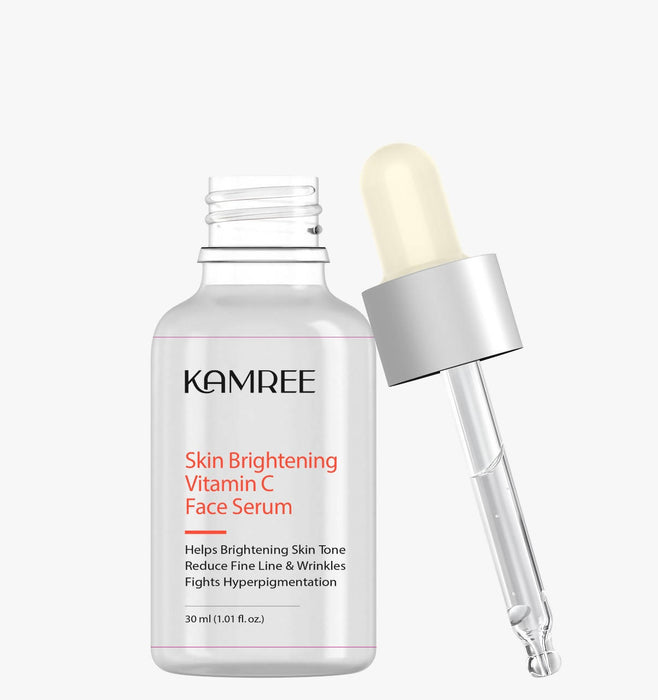KAMREE SKIN BRIGHTENING VITAMIN C FACE SERUM, 30 ml | Highly Stable & Effective Skin Glowing Serum For Women & Men