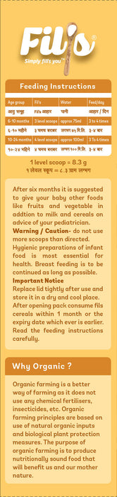 Fil's Organic Baby Cereal With Ragi & Multimillet - Local Option