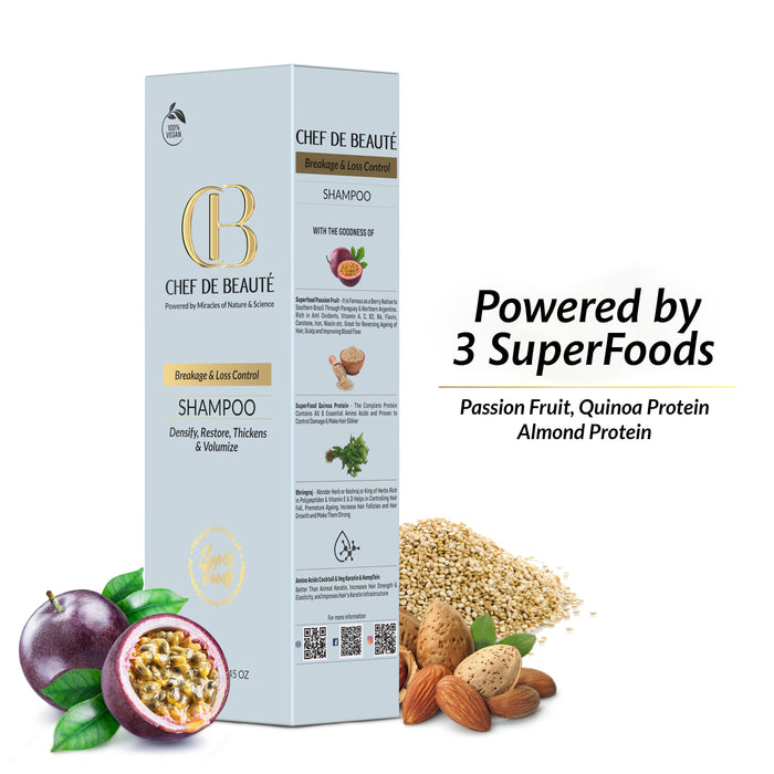 CHEF's SuperFoods Powered Anti Hair Fall & Hair Growth Shampoo with FusionTech