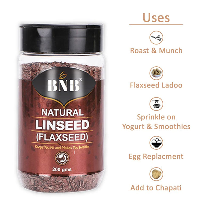 BNB Fresh | Natural Flaxseed | Linseed | | Alsi ka Beej | 100% Pure Nutritious Salad Dressing(400 Grams)