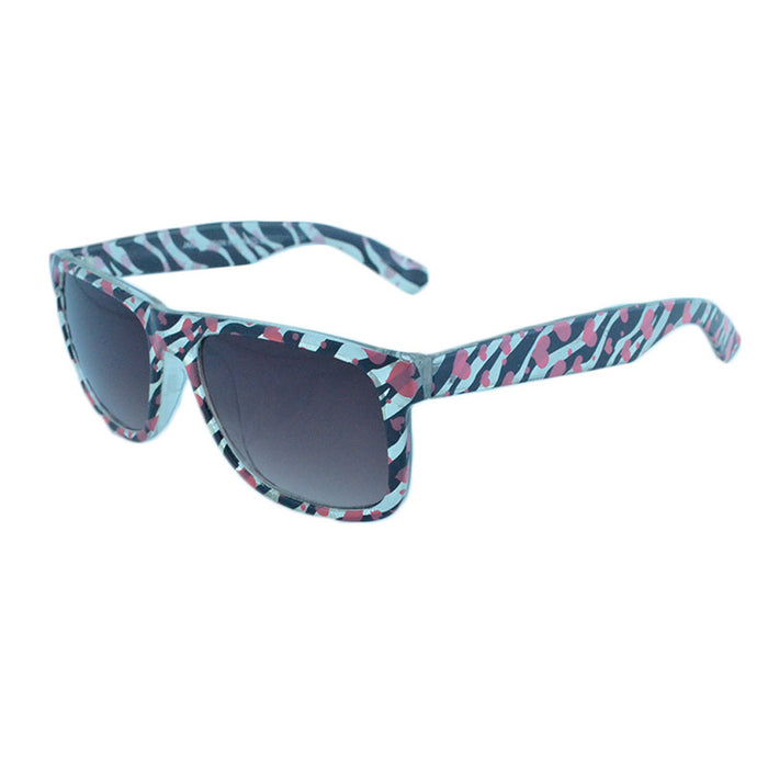 Generic affable unisex fit square sunglasses by jazz inc, frame color Solid Print Pink (LWF29)