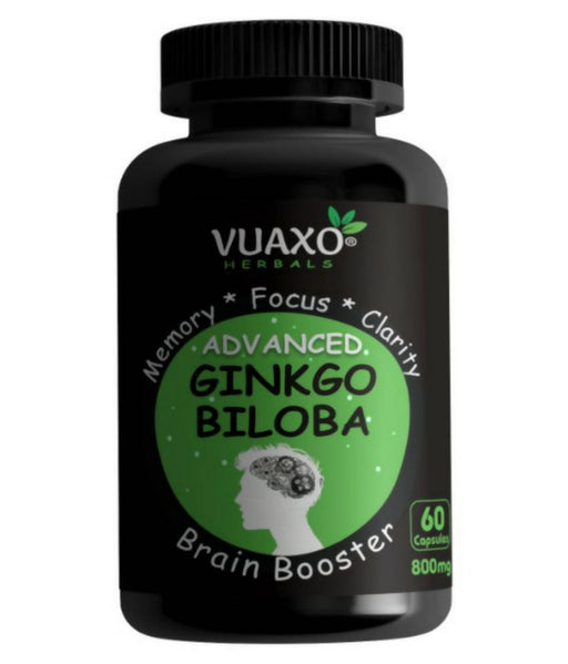 vuaxo Advanced Ginkgo Biloba Focus Memory Brain Booster Capsule 60 no.s - Local Option