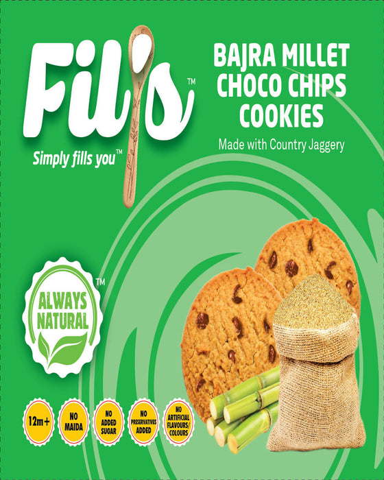 FILS BAJRA MILLET COOKIES WITH CHOCO CHIP'S - Local Option