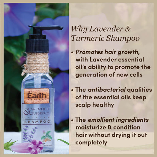 Lavender & Turmeric Shampoo │ Cocoa butter & Rose Essential Oil │ Daily Use Shampoo - Local Option