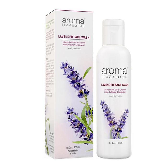 Aroma Treasures Lavender Face Wash for all skin type (100 ml) - Local Option