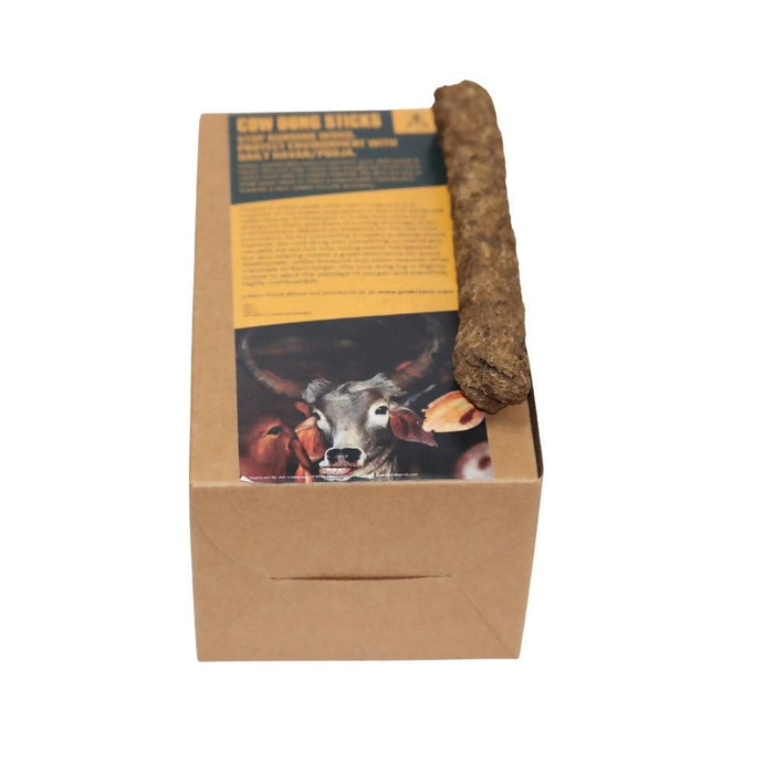 Cow Dung Sticks (250 gm) |"Prakratech Cow Dung Sticks to be used as Samidha for Pooja/puja, Havan on Inauguration, Wedding and as Mosquito Repellent (250 GM - Approx. 10 pieces) "