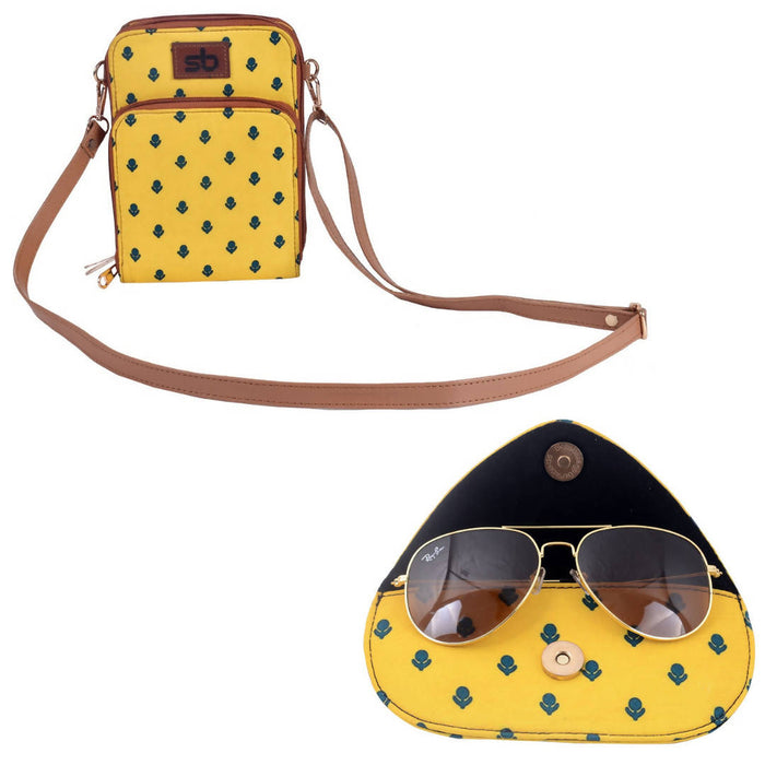 Style Bite Stylish Cross Body Mobile Sling Bag And Soft Shades Cover