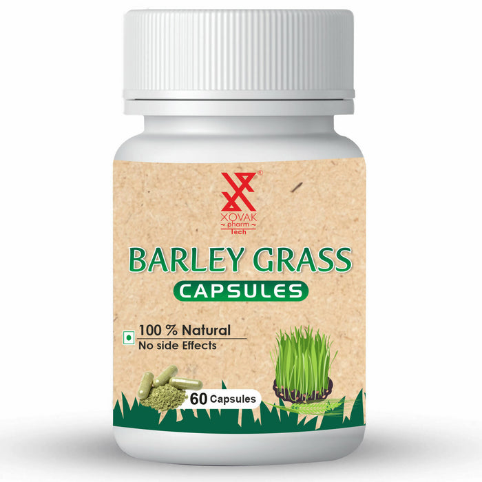 Barley Grass Capsule | Superfood Vitamin A, C & E, Antioxidant, Immunity Booster, Blood Purifier Constipation | Xovak Pharmtech