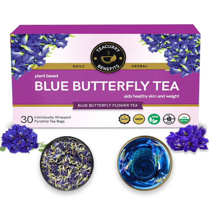 Blue Butterfly Tea - Helps in Skin Glow, Hair Growth, Eyesight, Mood Enhance