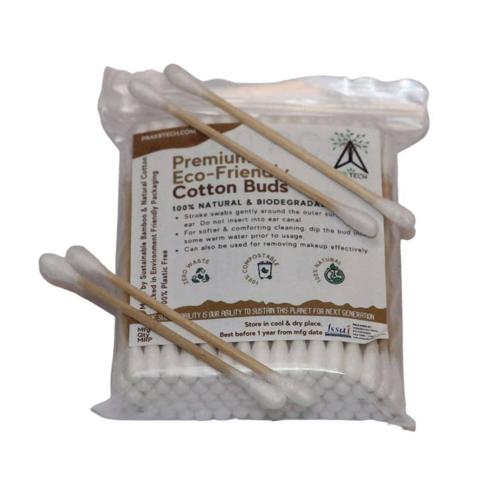 Bamboo Cotton Buds / Swabs | Set of 3 | 160 Swabs - 80 Sticks | Soft and Gentle Earbuds | Double tip Multipurpose suitable for all age groups