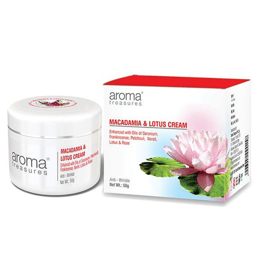Aroma Treasures MACADAMIA & LOTUS CREAM (Anti-Wrinkle Cream) - 50g - Local Option