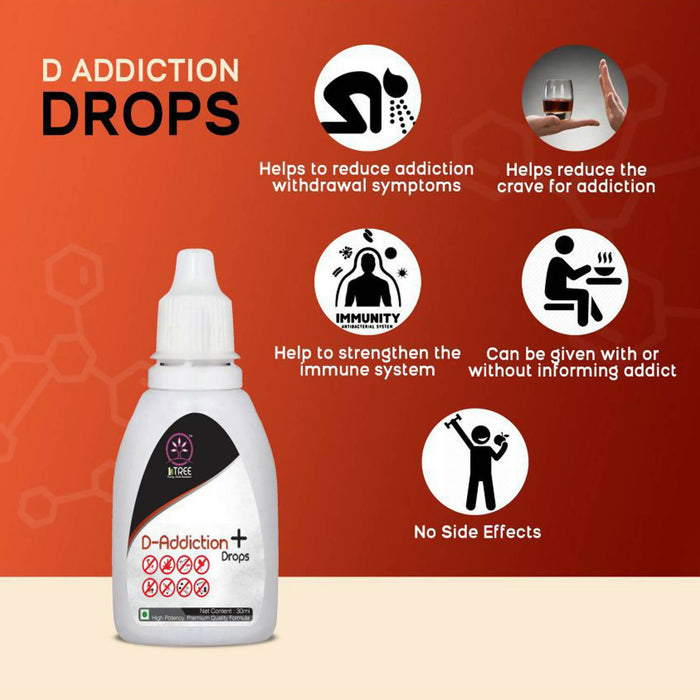 1 Tree D - Addiction Plus Drops – Stop Addiction - Addiction Killer Drops 30 Ml Pack of 2
