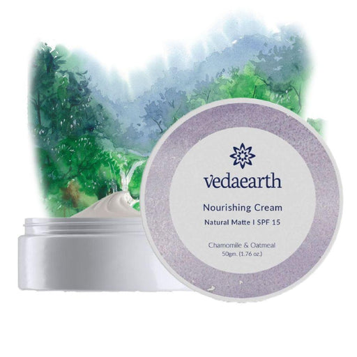 Nourishing Face Cream, Natural Matte SPF 15, Deep Hydration light cream, soothes skin for dewy glow - Local Option