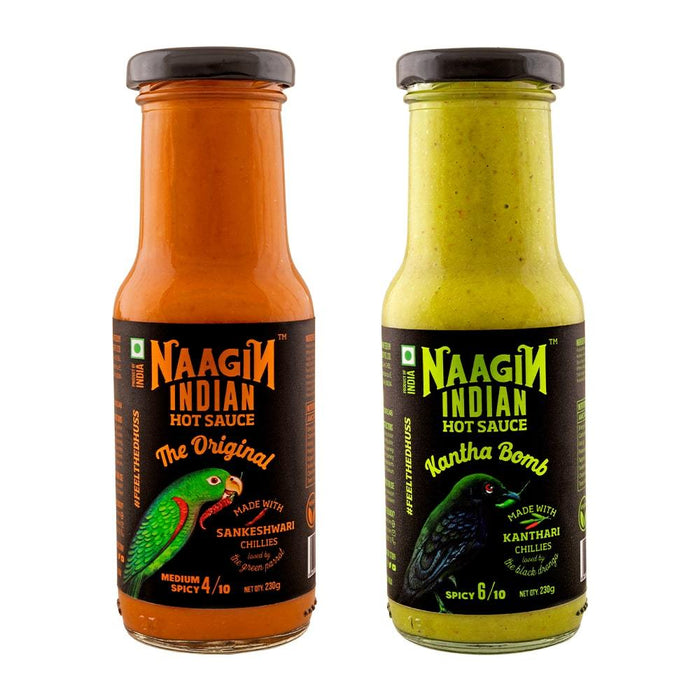 Naagin Hot Sauce Combo - The Original &Kantha Bomb (Pack of 2)
